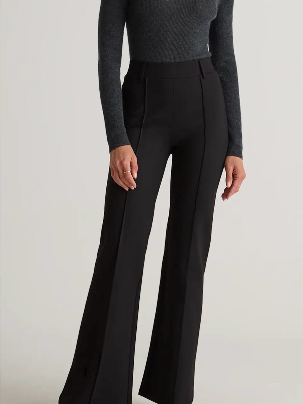 Quince Ultra stretch ponte flare Pants S